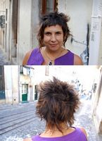 cieniowane fryzury krótkie - uczesanie damskie z włosów krótkich cieniowanych zdjęcie numer 75B